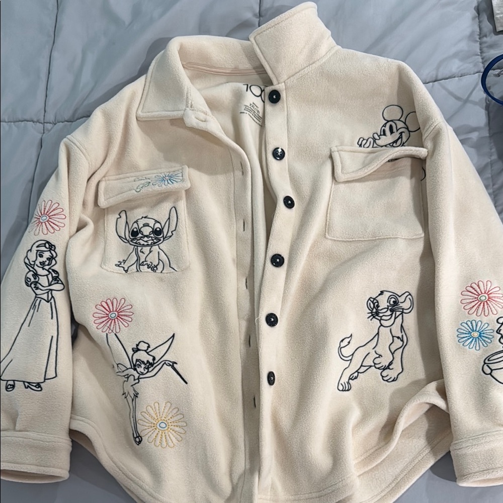 Cream Disney Character Fleece Jacket